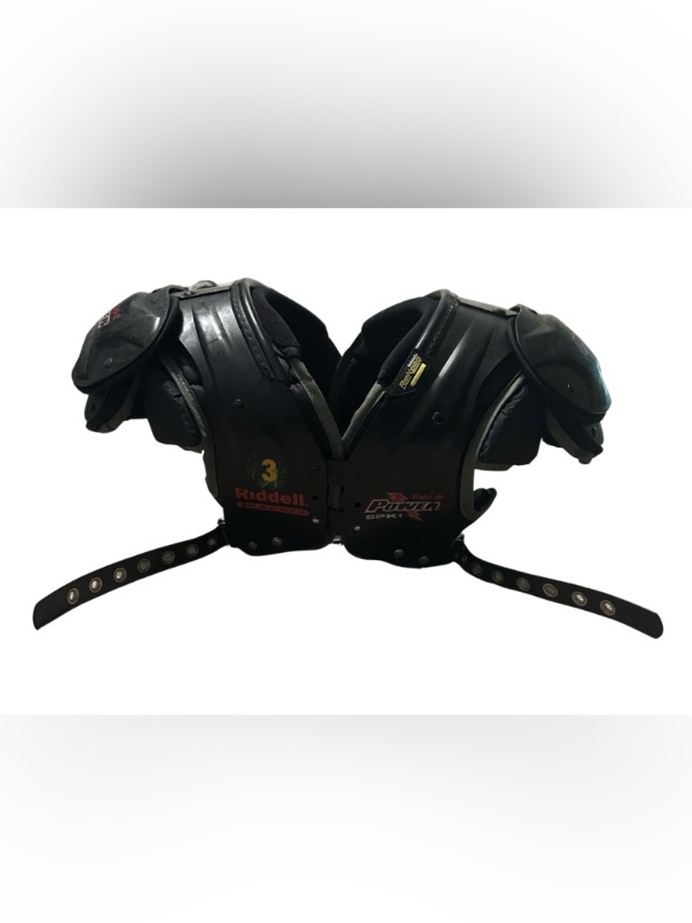 Riddell Power SPK+ Football Shoulder Pads Adult Medium QB WR With Backplate